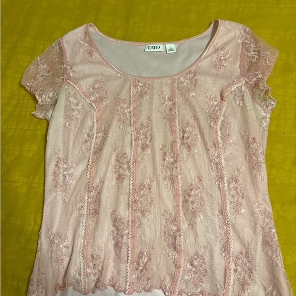 Cato Pink Embellished Blouse - Picture 1 of 2